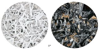 Virtual Microscope Πλαγιόκλαστο Πυρόξενος  Plagioclase Pyroxene [upl. by Ahsilem230]