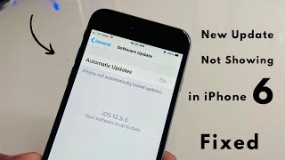 Update not showing in iPhone 6  Fixed  How to update iPhone 6 on letest software update [upl. by Atilal]