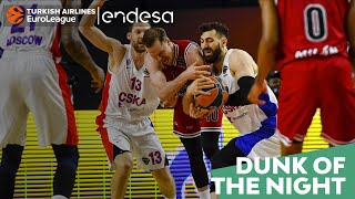 Endesa Dunk of the Night Tornike Shengelia CSKA Moscow [upl. by Sivlek44]