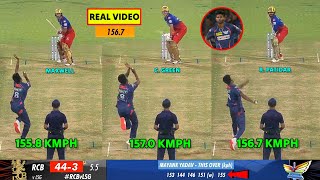 Mayank Yadav Bowling vs RCB  Mayank Yadav 1567 kmph Video  Mayank Yadav 157 kph vs RCB Yesterday [upl. by Lovering454]