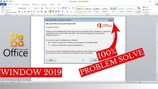 Product Activation Failed in Microsoft Office 2019  Product Activation Failed Office 2019 [upl. by Hereld]