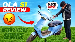 ola s1 scooter review after 2 year  40000 km 😨  ola electric scooter service problems in 2024 [upl. by Aleinad]