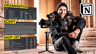 How To PLAN amp ORGANISE Your VIDEOS  Notion Filmmaking Workflow [upl. by Klatt392]