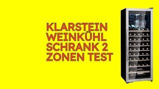 Klarstein Weinkühlschrank 2 zonen im Test KURZ amp KOMPAKT Zusammengefasst [upl. by Amelus548]