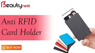 Anti RFID Bank Card Holder  Beautynestcombd [upl. by Drofdarb]