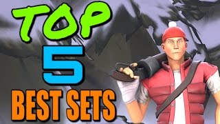 TF2 Top 5 Best Scout Cosmetic Sets [upl. by Craw215]