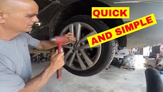 How to remove a locking lug nut without a key quick and easy [upl. by Remo]