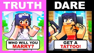 Minecraft but its TRUTH DARE or DIE [upl. by Neelrahs797]