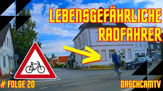 Folge 20 DCTV  Ohne Sicht überholen und Gefährliche Aktionen von Radfahrern DaschcamTV [upl. by Oribelle]