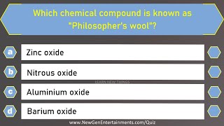 Chemistry Quiz  25 Important Questions and Answers  Science General Knowledge Quiz [upl. by Nylzaj]