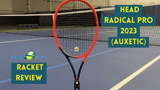 Head Radical Pro 2023 Auxetic Tennis Racket Review [upl. by Whelan940]