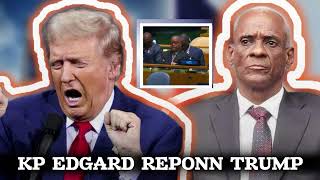 AYITI MAKE YON GWO PWEN NAN ONU PREZIDAN EDGARD LEBLANC FILS REPONN DONALD TRUMP SAN FILTÈ [upl. by Nnaeirrac]