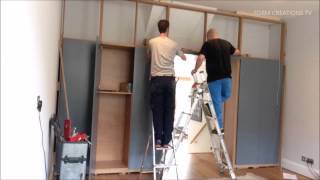 Super Fast Full Wall Cabinet Installation [upl. by Plossl198]