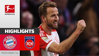 FC Bayern München  1 FC Heidenheim 42  Highlights  Matchday 11 – Bundesliga 202324 [upl. by Rehsu]