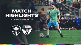 HIGHLIGHTS Seattle Sounders FC vs FC Dallas  June 22 2024 [upl. by Norrek]