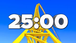 25 Min Countdown Timer Roller Coaster 🎢 [upl. by Anivram]