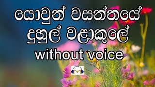 Yowun Wasanthaye Karaoke without voice යොවුන් වසන්තයේ [upl. by Medor]