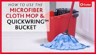 How To Use The Microfiber Cloth Mop amp QuickWring™ Bucket [upl. by Hindu]