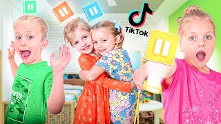 Ivy and Levi did the TikTok Mannequin Challenge with KinTin [upl. by Ezar]