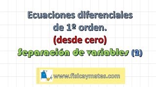 Ecuaciones diferenciales de primer orden desde cero  Capítulo 2 [upl. by Elleinnod]