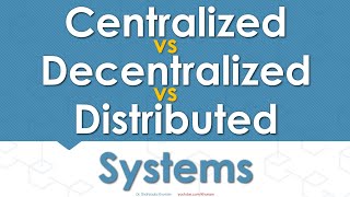 Centralized vs Decentralized vs Distributed Systems [upl. by La]