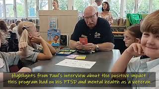 Positive impact on a Veterans PTSD due to Intergenerational Learning Short version of interview [upl. by Mayyahk]