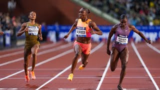 Julien Alfred Wins Womens 100m Final at Brussels Diamond League 2024 Allianz Memorial Van Damme [upl. by Estey539]