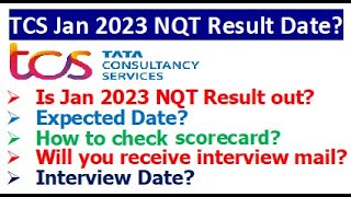 TCS Jan 2023 NQT Result Out  How to check Score card  Will you receive interview mail [upl. by Charters866]