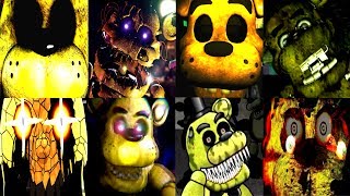 18 GOLDEN FREDDY JUMPSCARES  FNAF amp more [upl. by Dnomyad]