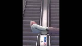 Spinning escalator grandpa [upl. by Nylesor]