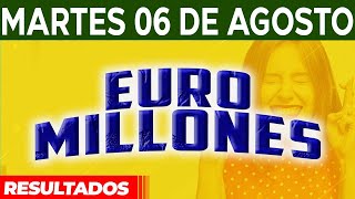 Resultado del sorteo Euromillones del Martes 6 de Agosto del 2024 😱🤑💰💵 [upl. by Theodor153]