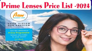 Prime Lenses price list 2024  Prime progressive lens price  New lenses from GKB prime [upl. by Aennyl596]