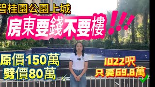 大亞灣中心區 碧桂園公園上城 業主要錢唔要樓 原價150萬劈價80萬 1022呎 總價698萬 一路之隔吾悅廣場 筍盤 臨深樓盤 惠州房產 大亞灣樓盤 二手筍盤 [upl. by Atterrol]