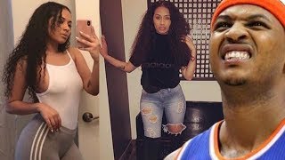 Carmelo Anthony SIDECHICK reveals their baby to the world [upl. by Sel]