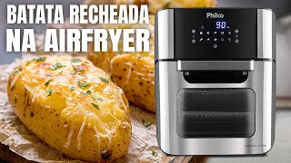 BATATA RECHEADA NA AIRFRYER  CAMARÃO COM QUEIJO cortes PhilcoBr [upl. by Snell]