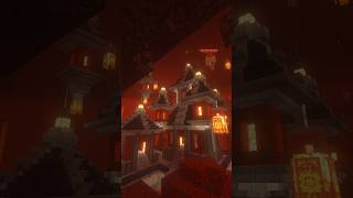 Part 2 crimson Nether base minecraft minecraftbuilding shorts short adnan adnanmirza [upl. by Nonnag490]