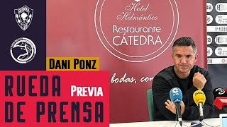 Rueda de prensa Dani Ponz  Previa SD Gernika  Unionistas de Salamanca Copa SMel Rey 1ª Ronda [upl. by Luther]