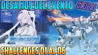 Blue Archive  Evento Especial  Decagrammaton  Todos los Challenge 01 al 06 [upl. by Alegnaoj]