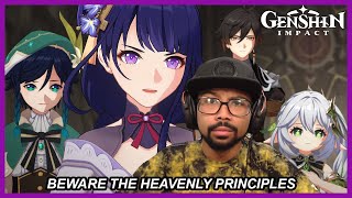 quotBeware the Heavenly Principlesquot Story Trailer  Genshin Impact Reaction [upl. by Suchta]