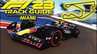 How to MASTER MIAMI on F1 23  Track Guide [upl. by Amehr]