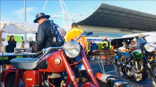 KEMPTON PARK Motorcycle Autojumble on an Autumn Cloudy Sunny Windy Raining amp all a bit Parky Morning [upl. by Eserahc]