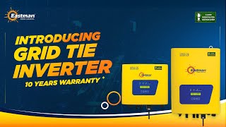 Eastman Solar Grid Tie Inverter  10 Years Warranty  Best Solar Inverter for Homes amp Offices [upl. by Andert]