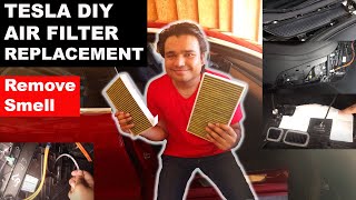 TESLA MODEL 3 l Model Y Filter Replacement 2020 2 Year Maintenance  Complete Guide [upl. by Winchester]