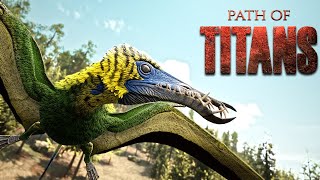 FLYING Dino Coming to PANJURA MAP  Rhamphorhynchus Showcase  Path of Titans [upl. by Elagibba331]