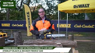 STANLEY BLACK amp DECKER FRANCE  FRANCOIS MANCEL ELAGUEUSE PRO DCMCST635 DEWALT A SALONVERT 2024 [upl. by Nahsor]