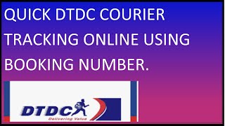 DTDC Courier Status Tracking Online In 1 Minute In 2022 Anywhere Any State In India Quick [upl. by Gnourt]