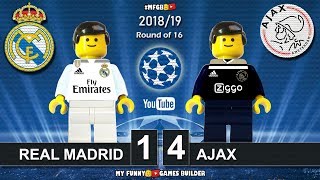 Real Madrid vs Ajax 14 • Champions League 2019 05032019 • All Goals Highlights Lego Football [upl. by Artied]