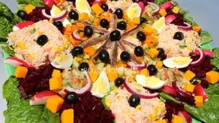 Salad RecipeRecette de Salade سلطة مغربية Cuisine Marocaine [upl. by Hopfinger6]