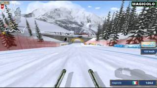 Ski Challenge 2014 ski settings recommended by you Wengen track [upl. by Madelina18]