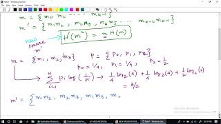 Lecture 3 ITC Extension and Additive Property of Entropy [upl. by Airekat798]